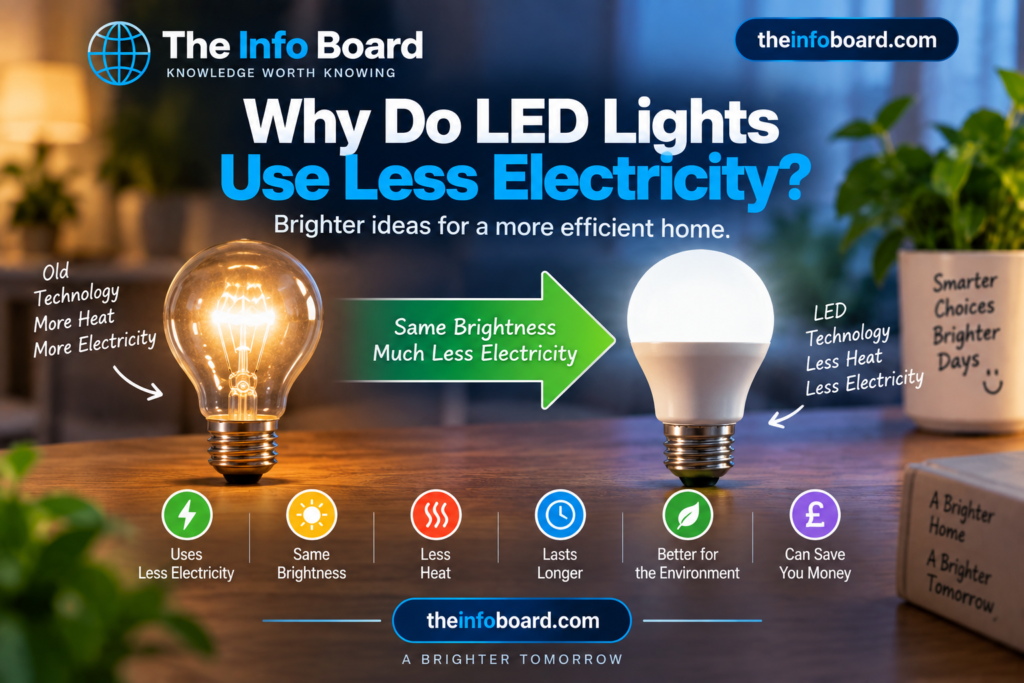 Why Do LED Lights Use Less Electricity?