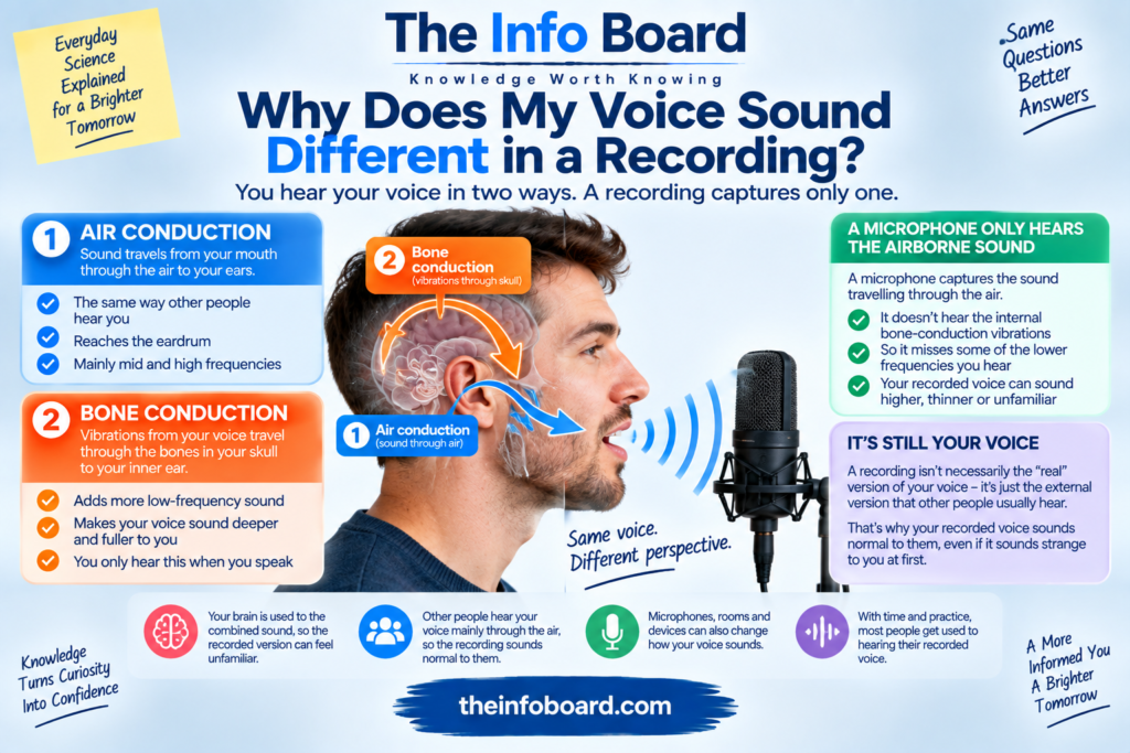 Why Does Your Voice Sound Different in a Recording?