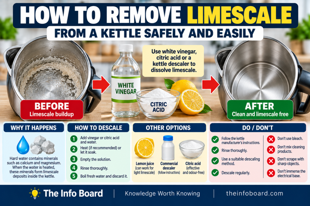How to Remove Limescale From a Kettle Safely and Easily